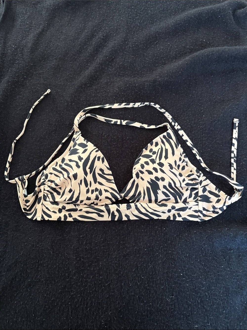 Shade & Shore Animal Print Bikini Top